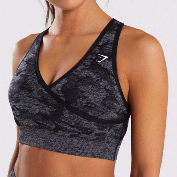 Gymshark Other - Gymshark Black Camo Seamless Sports Bra